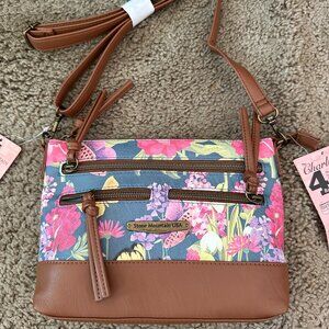 Stone Mountain Beau Jardin Washed EW 4 Bagger in Denim/Tan - New with Tags